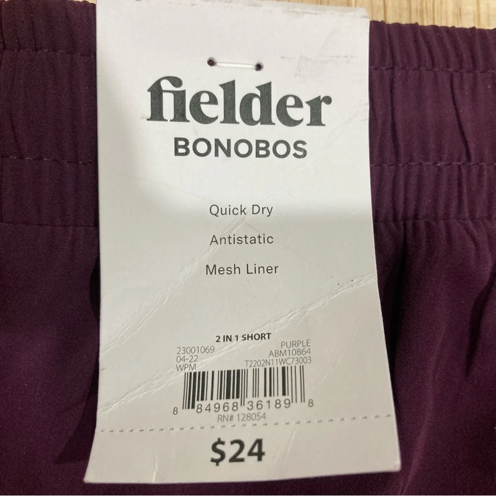 Bonobos Fielder Men's Burgundy Hybrid 2-in-1 Performance Shorts Size M